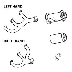 Beechcraft Debonair B33 Exhaust System DrawingOKC026111