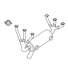 Cessna 180182 BF 195963  Exhaust System  DrawingOKC026144