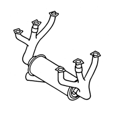 Cessna 182 GR  Exhaust System DrawingOKC026130