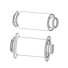 Cirrus SR20 Exhaust System  Heat Exchanger and Muffler  WCC20559004 WCC20560001OKC026103