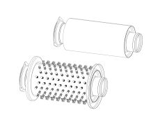 Cirrus SR22 Exhaust  HXandMufflerIllustration  14837001 14836002 no nosOKC026102