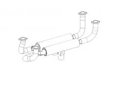 Piper PA44 Seminole  Exhaust System Drawing
